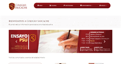 Desktop Screenshot of colegiosaucache.cl